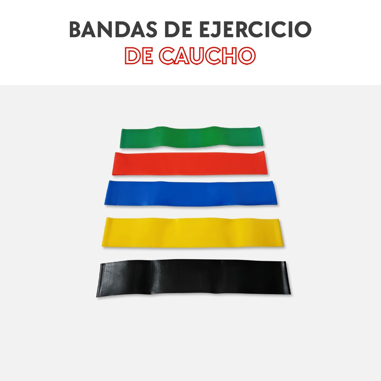 Bandas de ejercicio de caucho