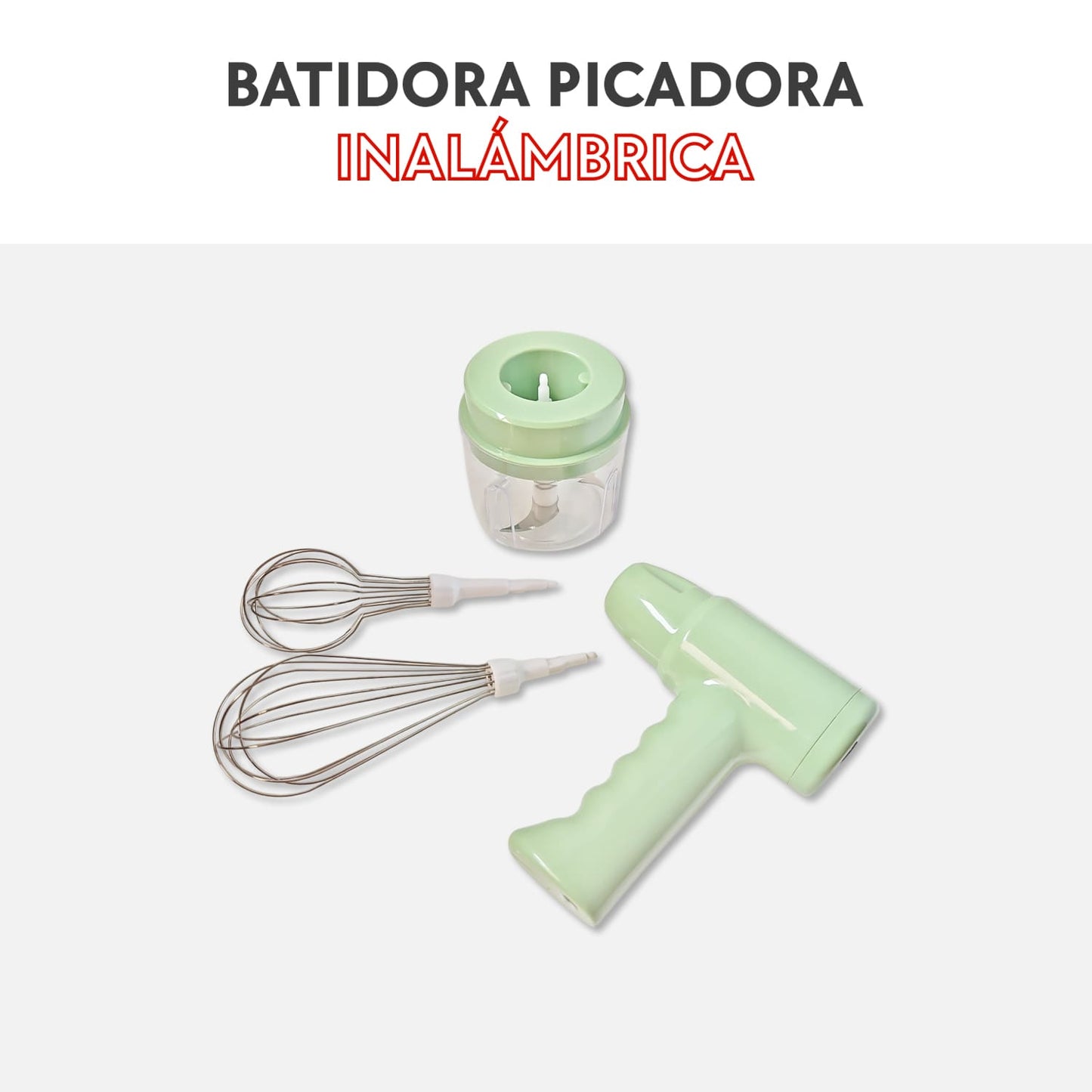 Batidora picadora inalámbrica