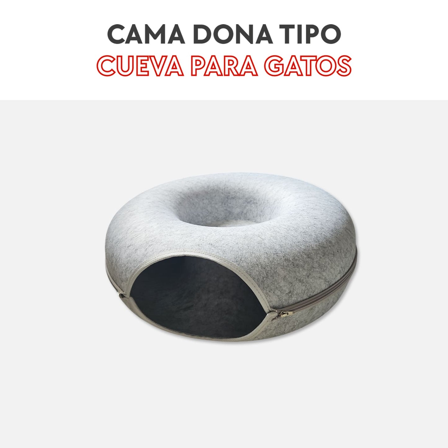 Cama dona tipo cueva para gatos
