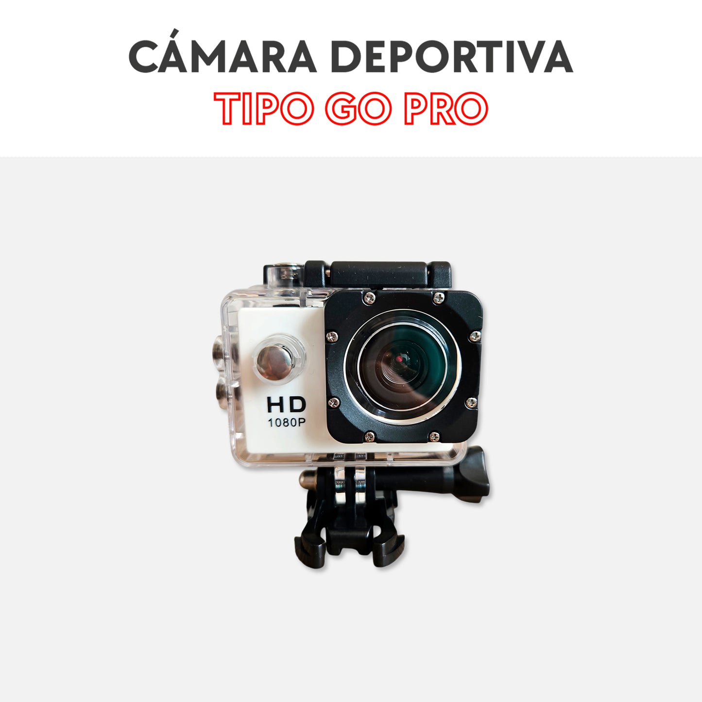 Cámara deportiva tipo GoPro