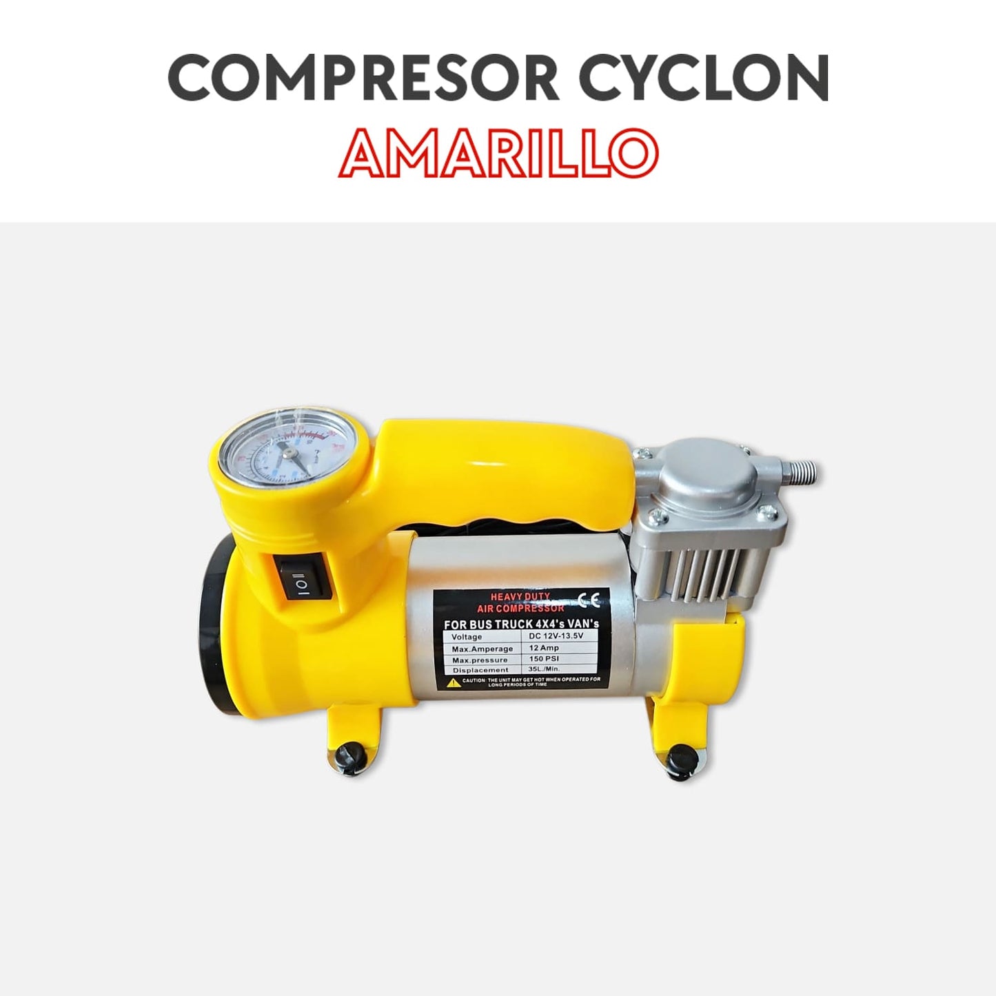 Compresor cyclon amarillo