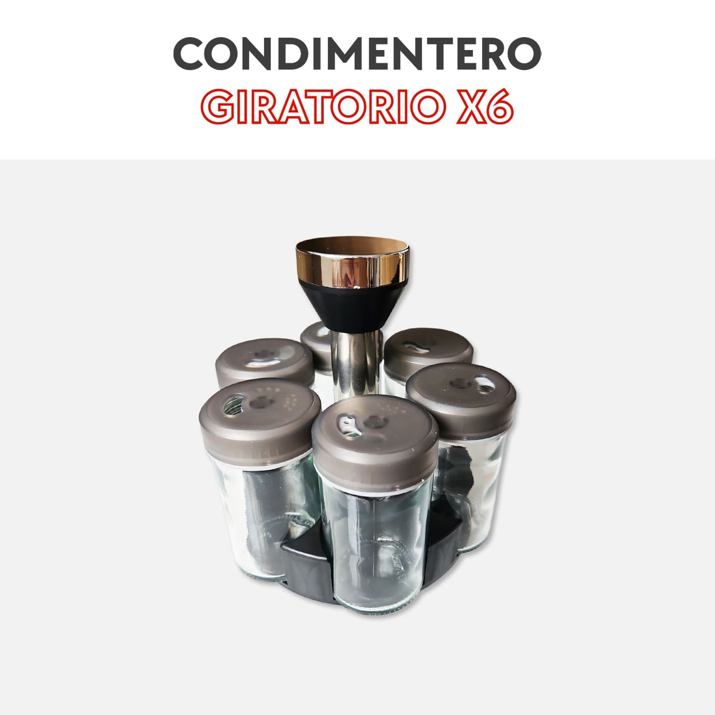 Condimentero giratorio x6