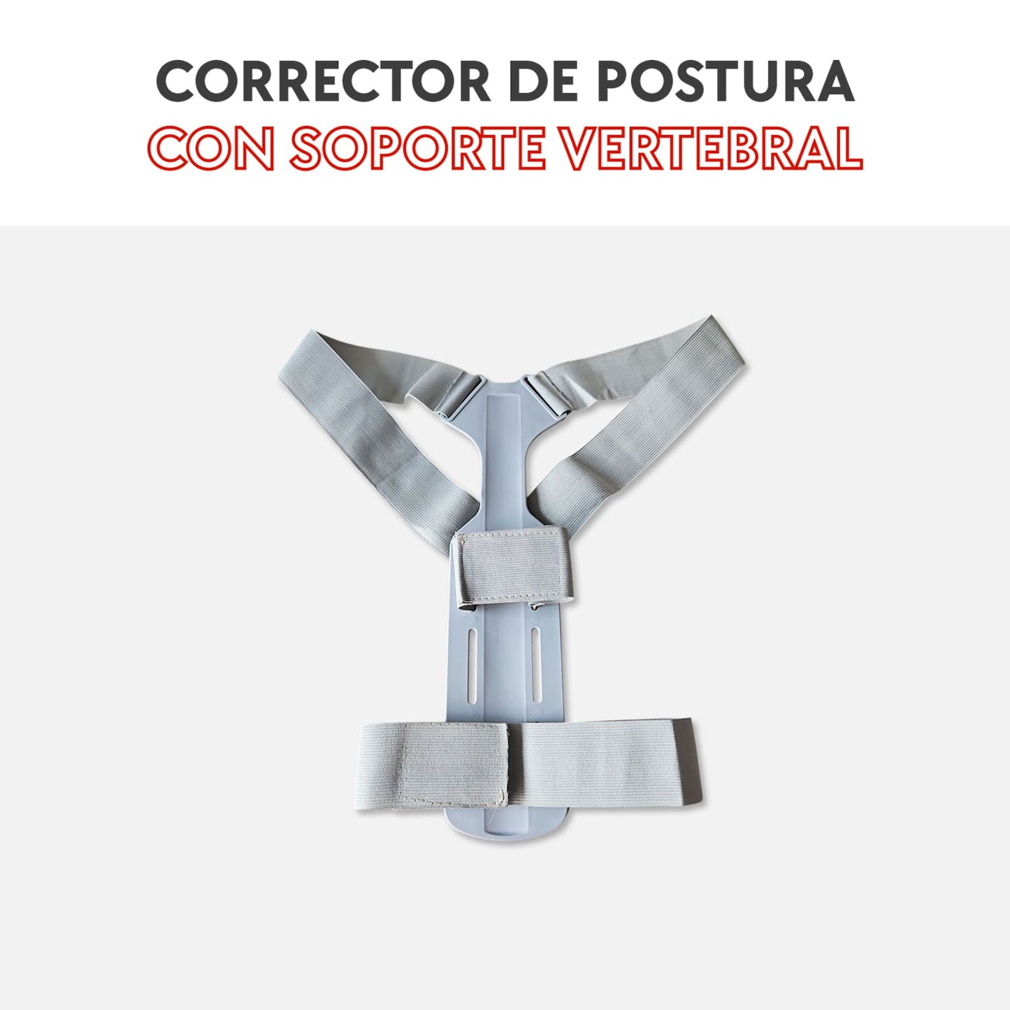 Corrector de postura con soporte vertebral