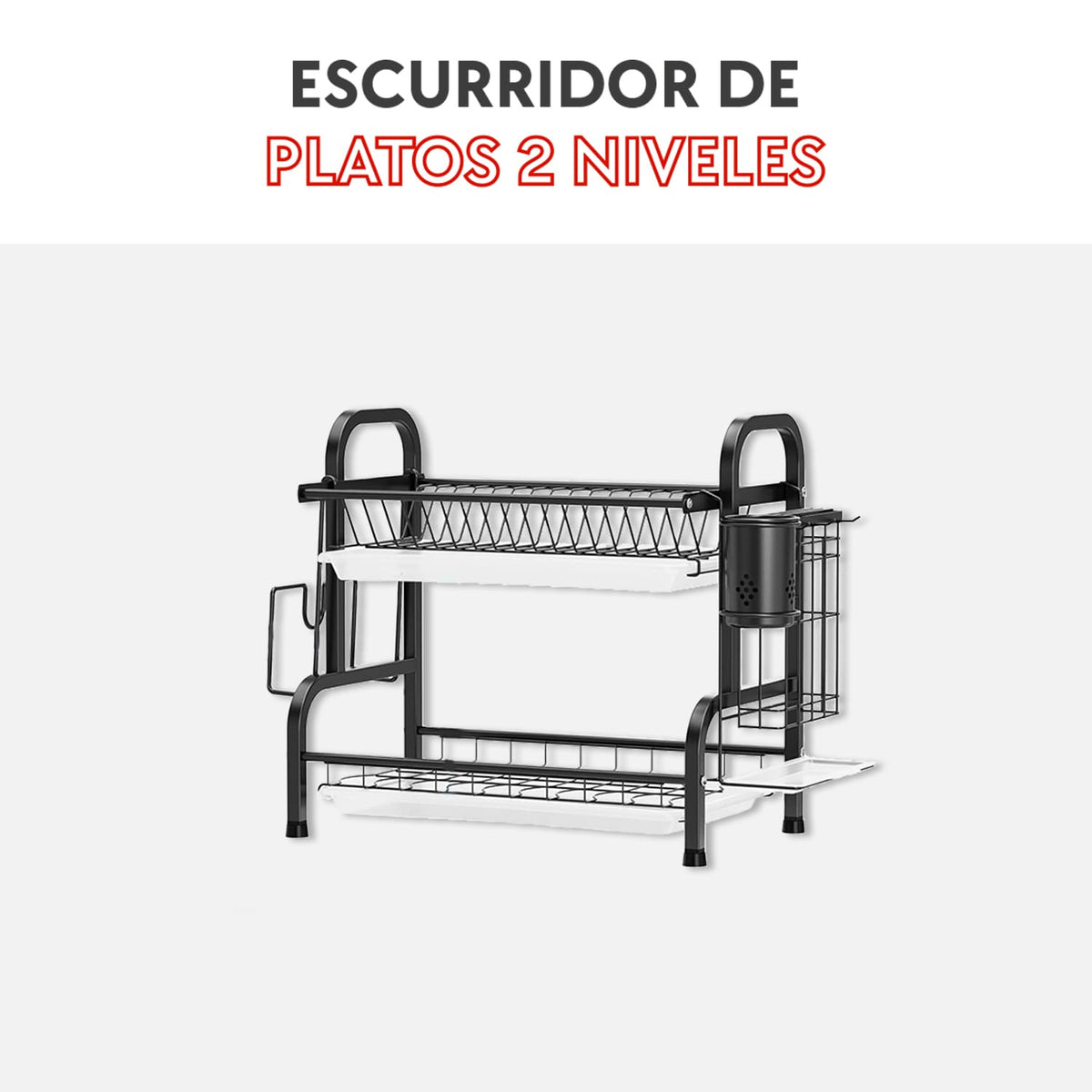 Escurridor de platos 2 niveles