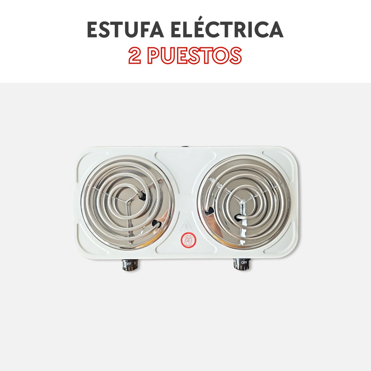 Estufa eléctrica dos puestos