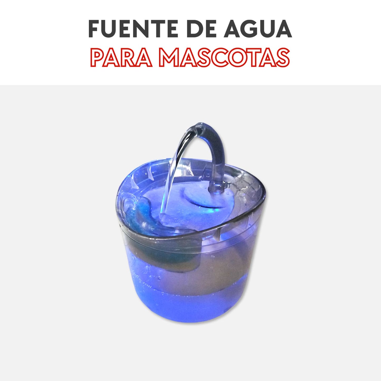 Fuente de agua para mascotas