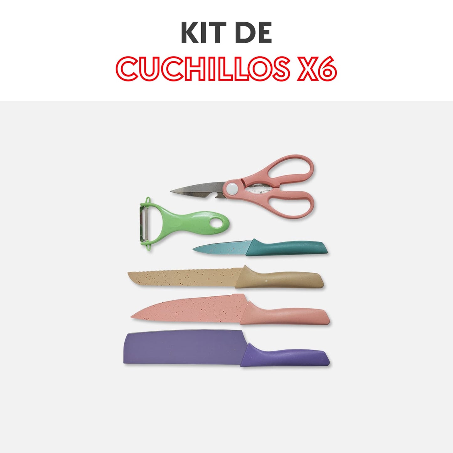 Kit de cuchillos x6