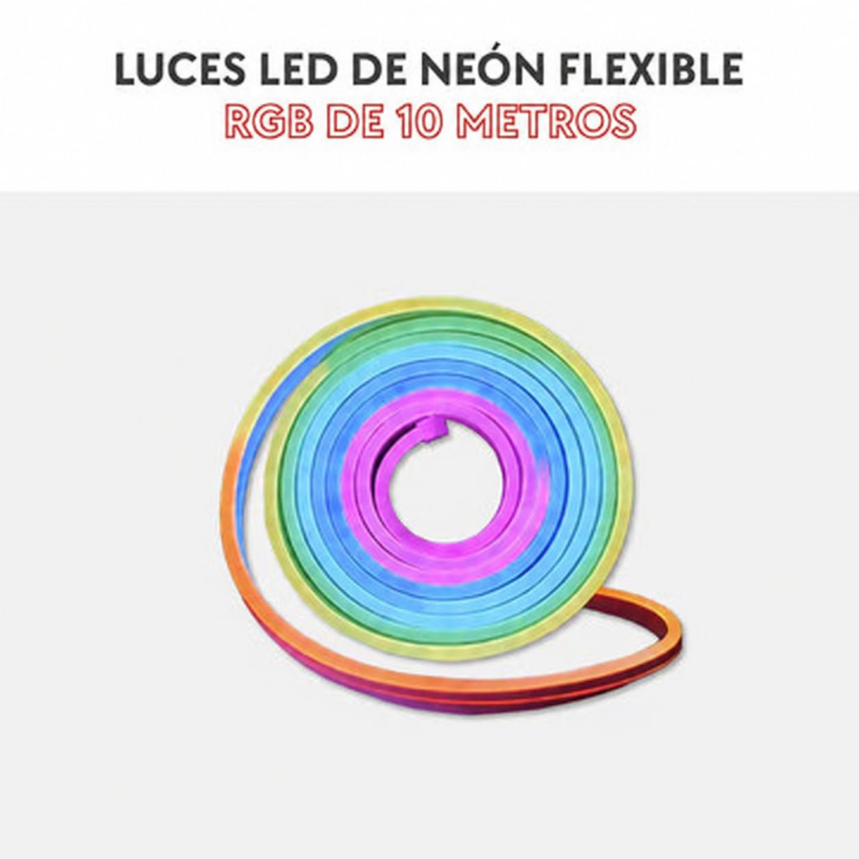 Luces LED de neón flexible RGB de 10 metros