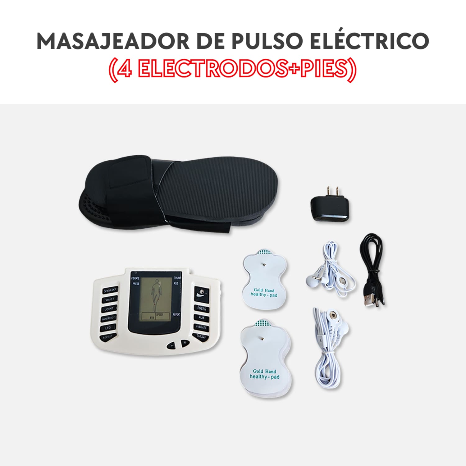 Masajeador de pies con shops electrodos