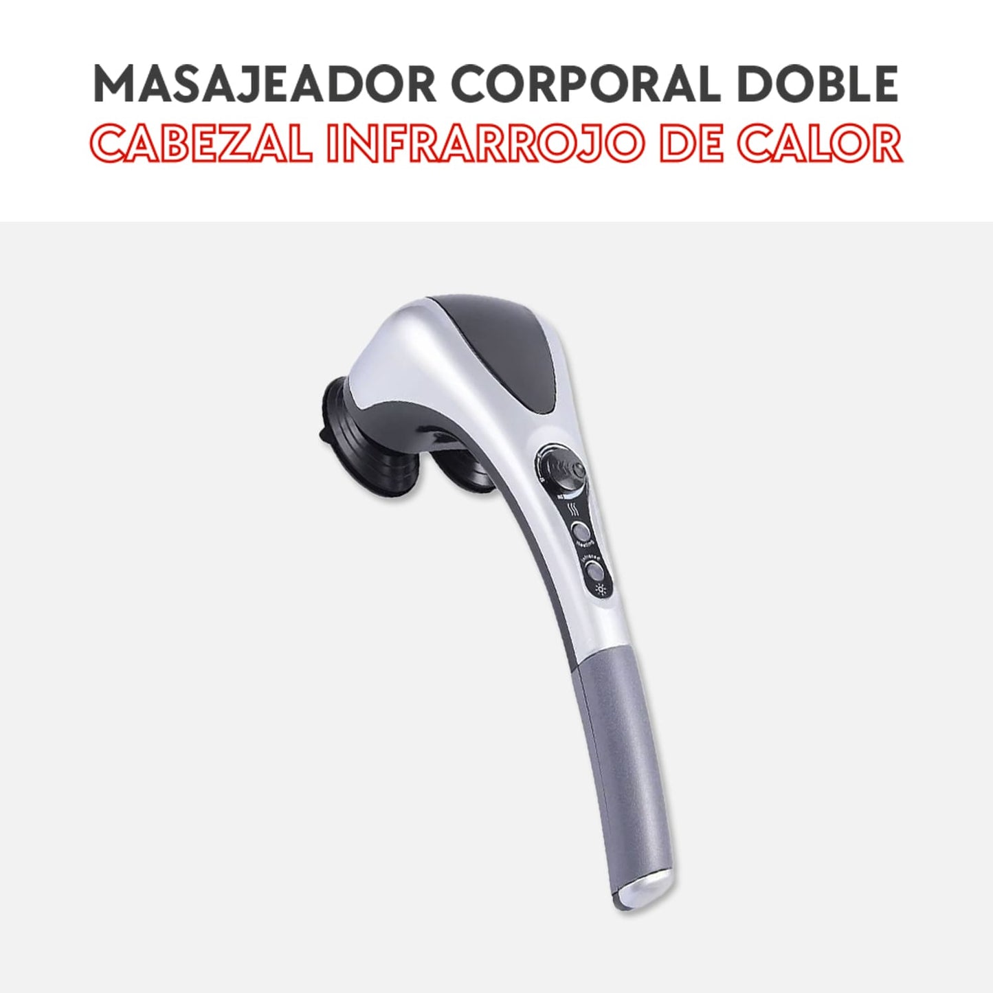Masajeador Corporal Doble Cabeza Infrarrojo De Calor