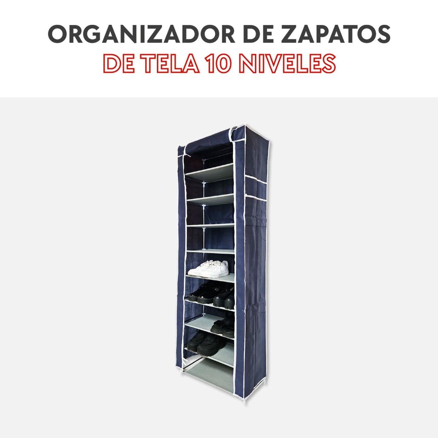 Organizador de zapatos de tela 10 niveles