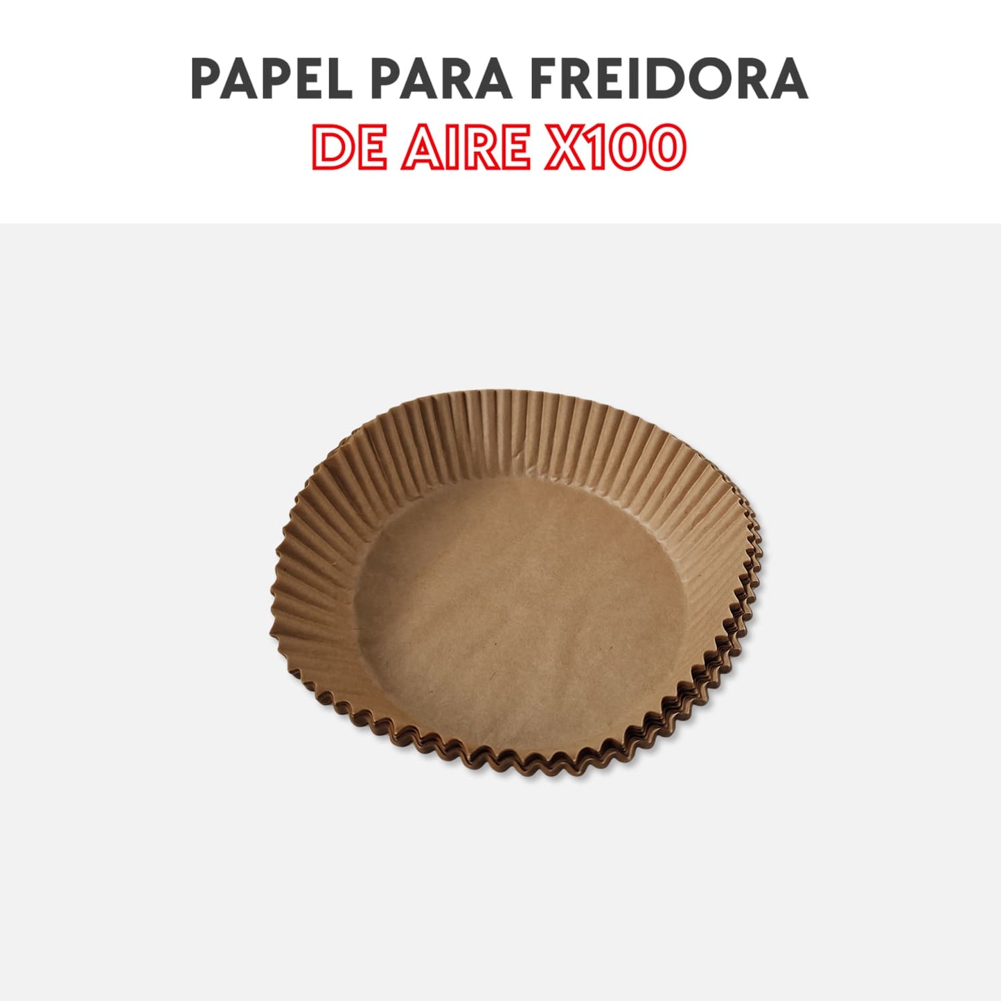 Papel para freidora de aire x100