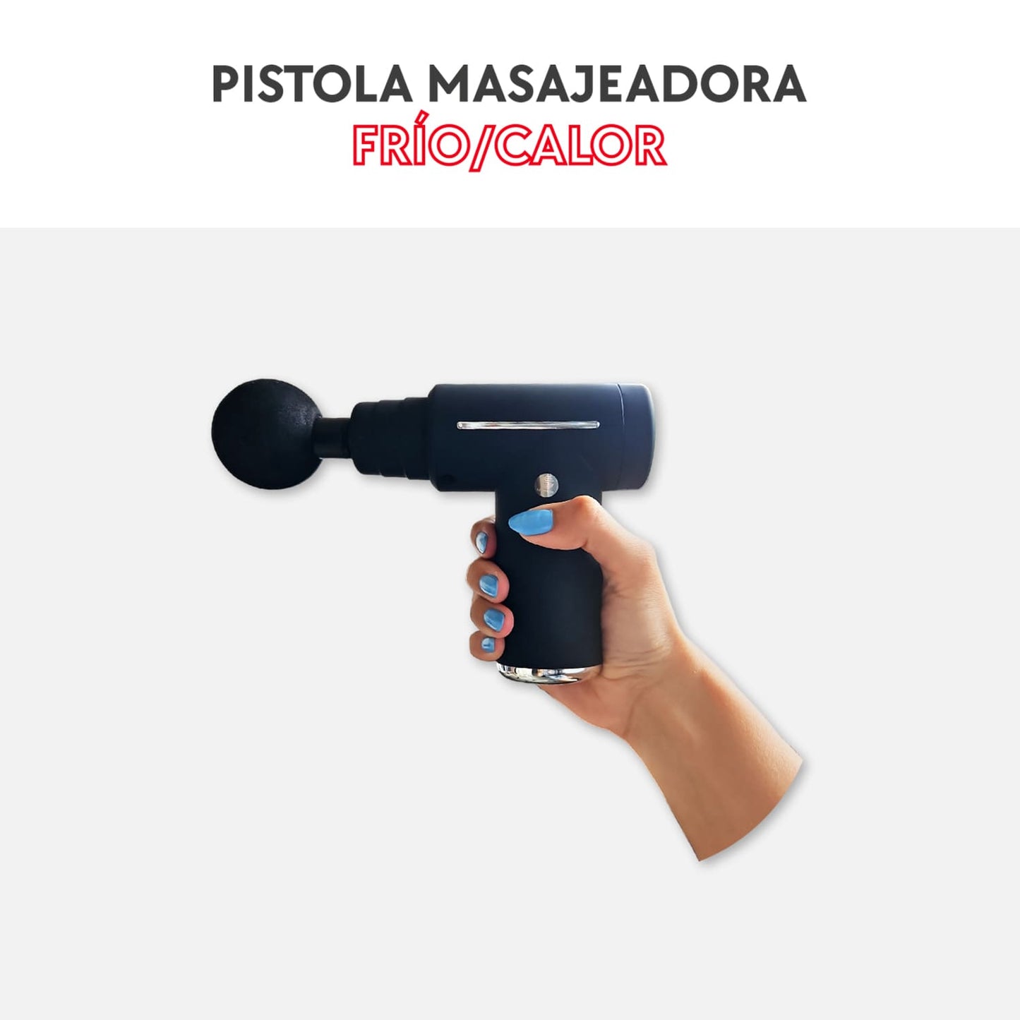 Pistola masajeadora frío/calor