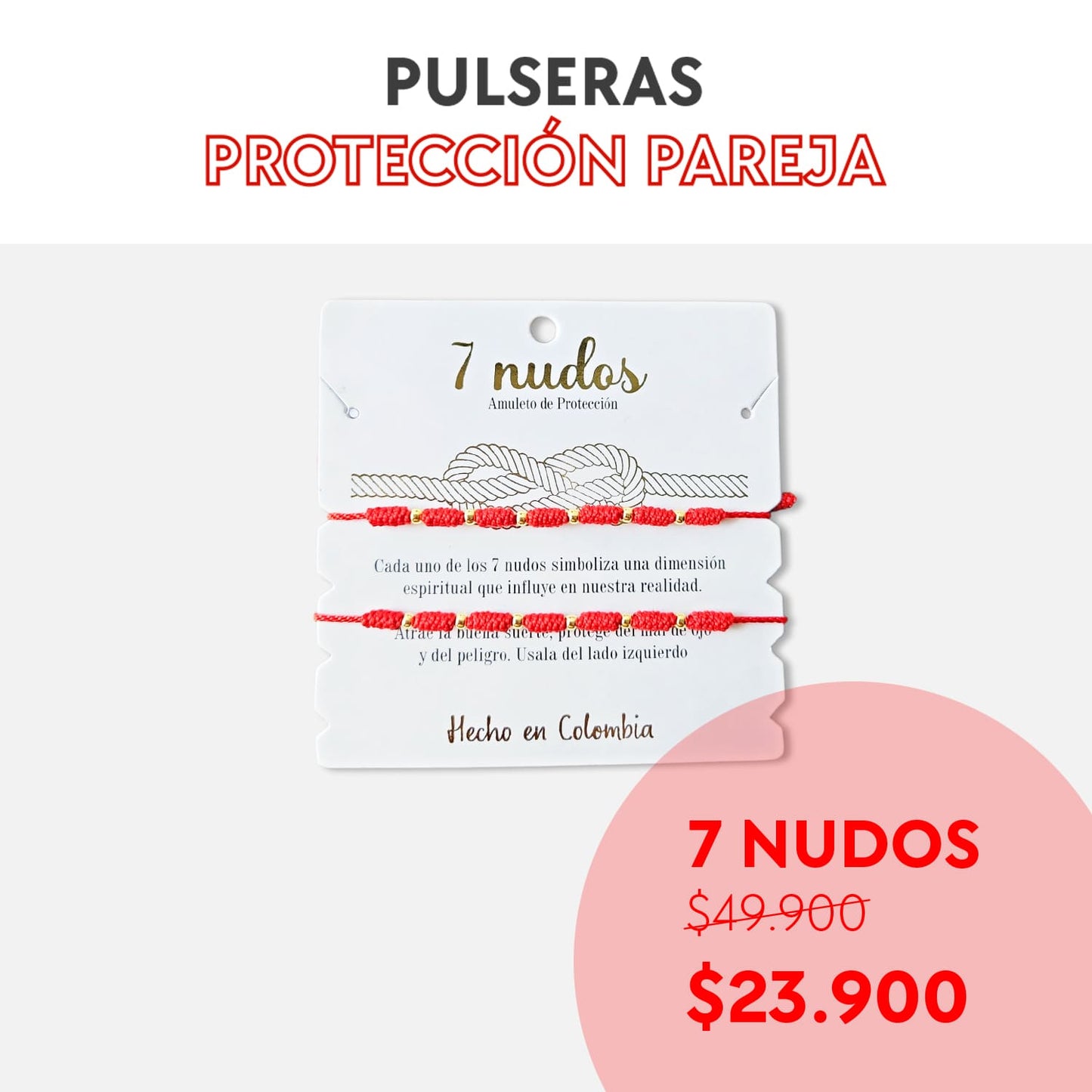 Pulseras protección pareja