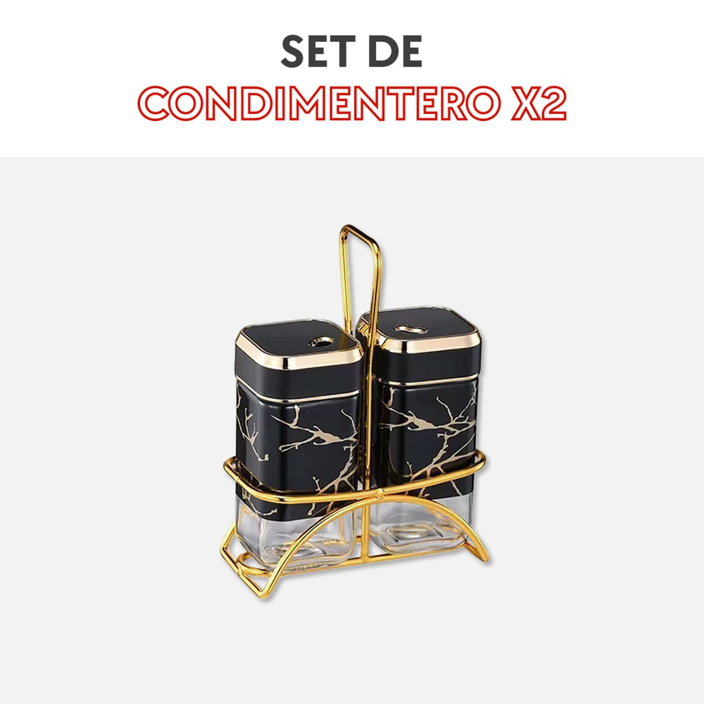 Set de condimentos x2