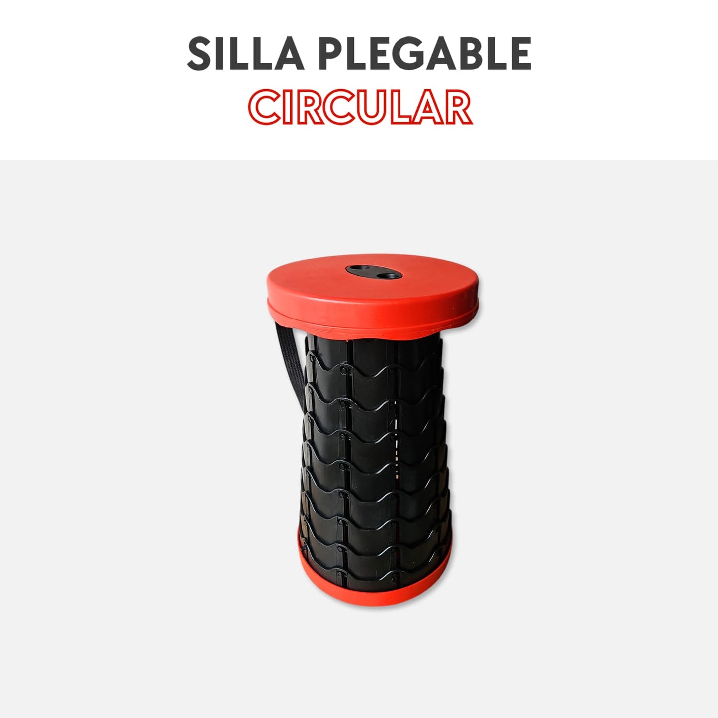 Silla plegable circular