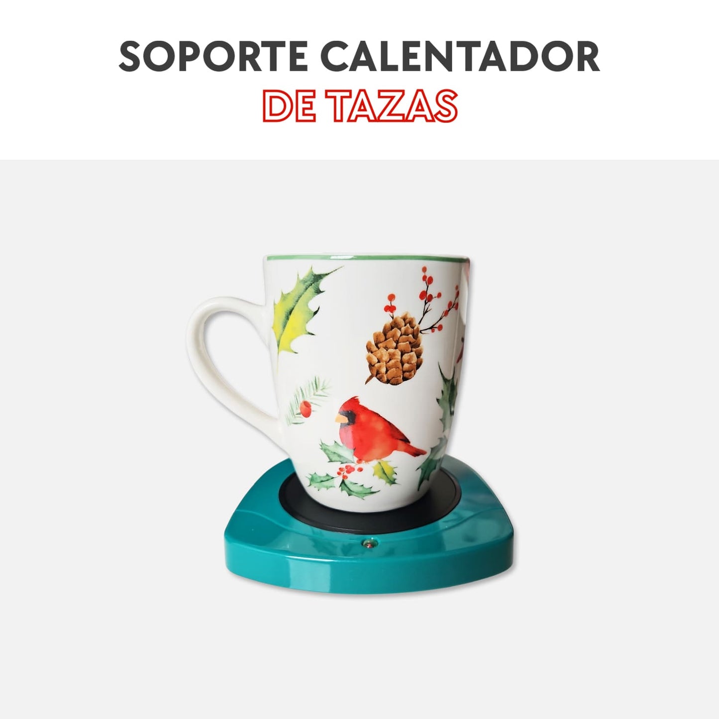 Soporte calentador de tazas