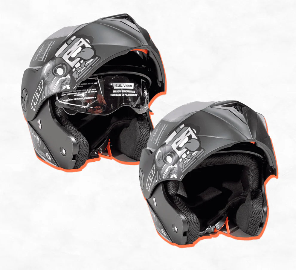 Casco abatible
