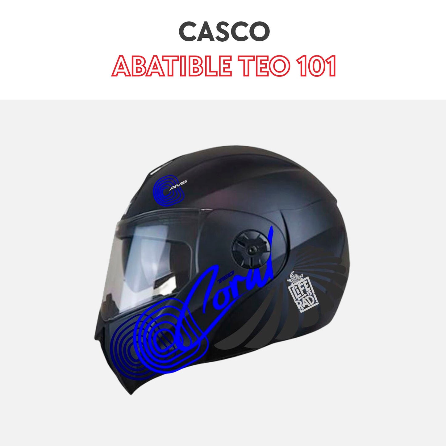 Casco abatible