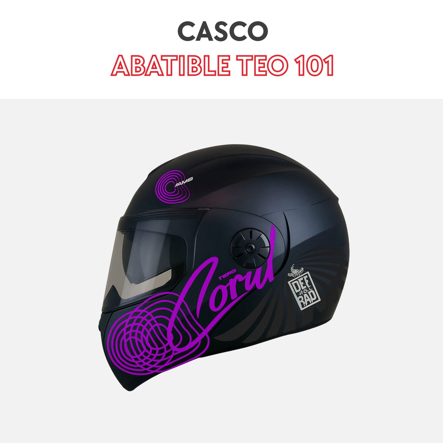Casco abatible