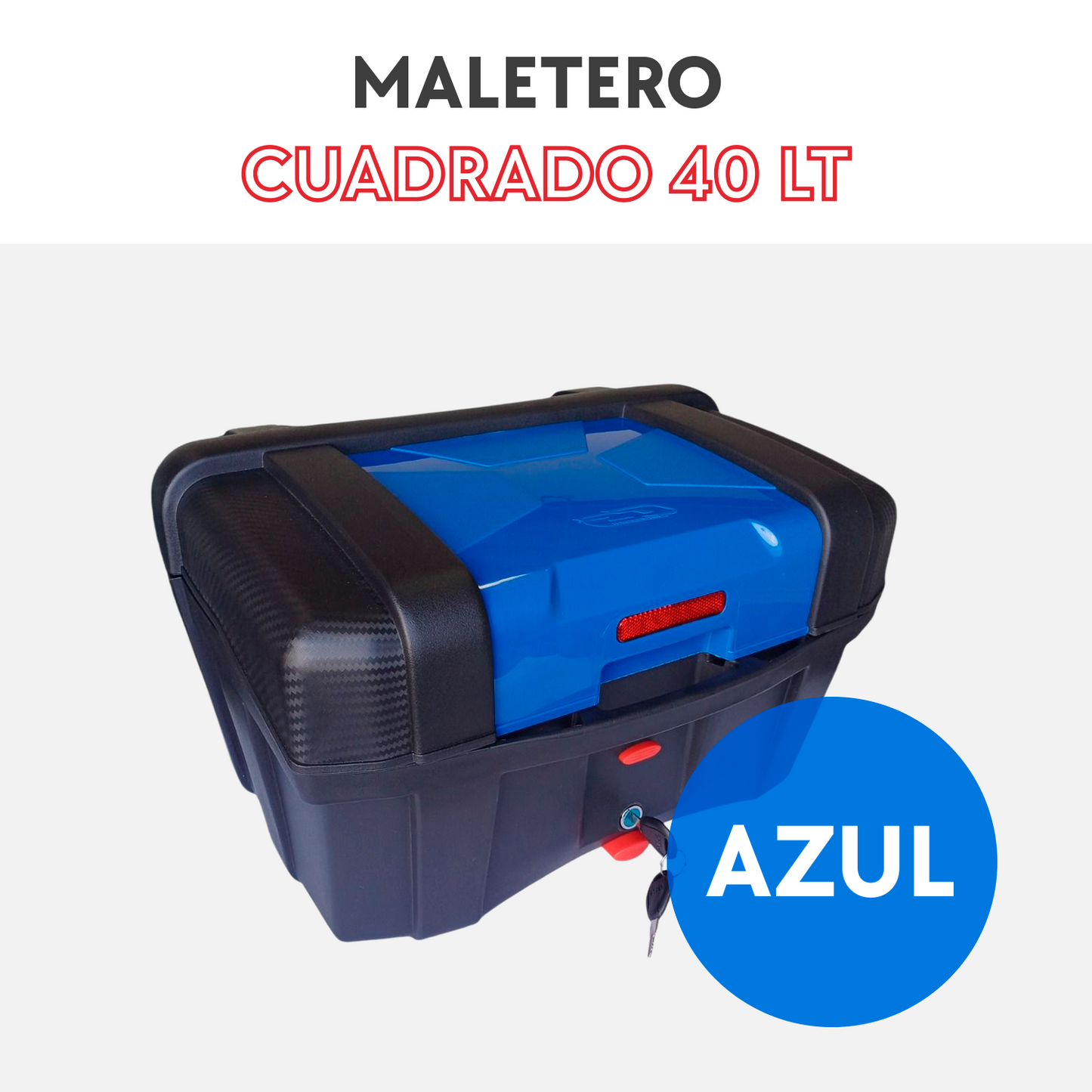 Maletero Cuadrado 40L GS ¡Adaptable a cualquier moto!