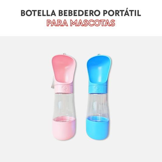 Botella bebedero portátil para mascotas