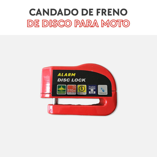 Candado de freno de disco para moto