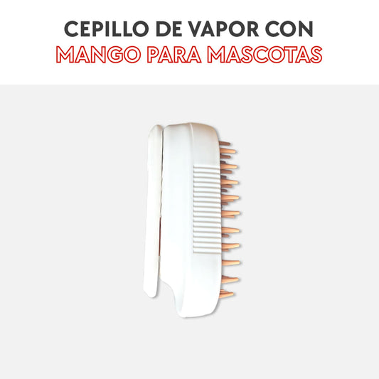 Cepillo de vapor con mango para mascotas