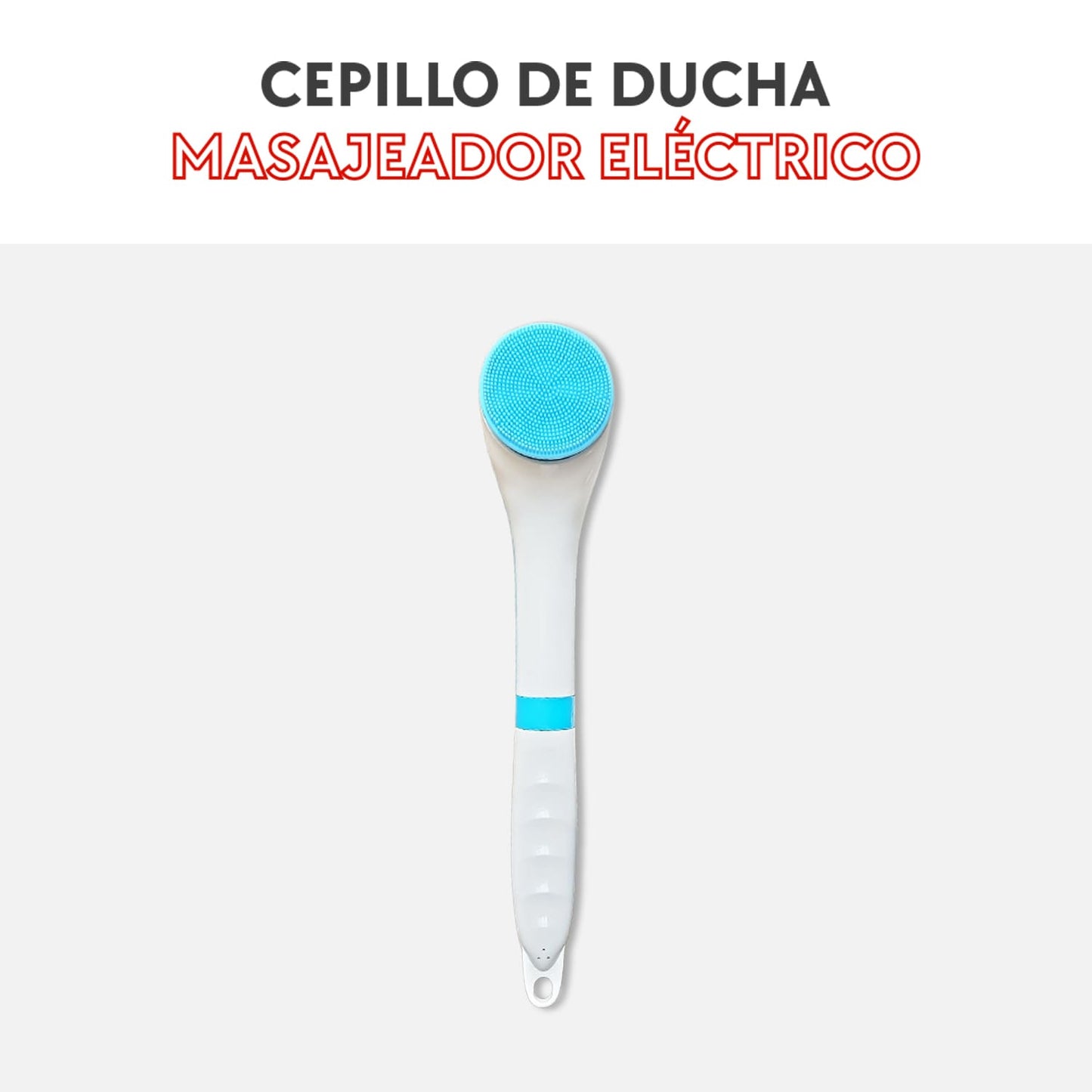 Cepillo de ducha masajeador eléctrico