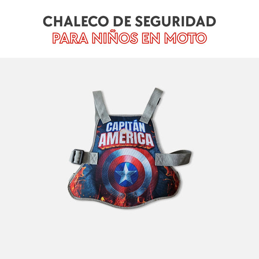 Chaleco de seguridad para niños en moto