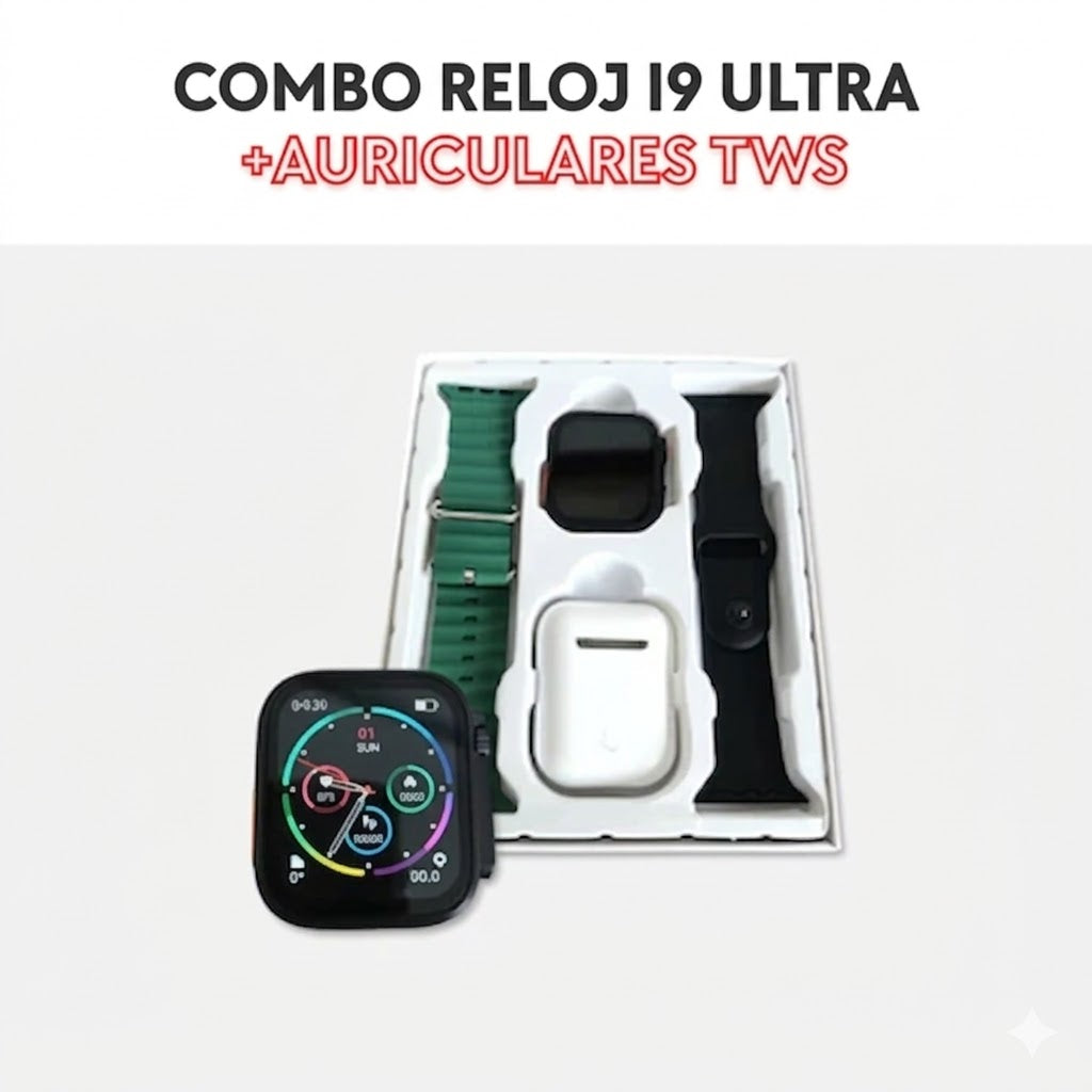 Combo reloj i9 ultra + auriculares tws