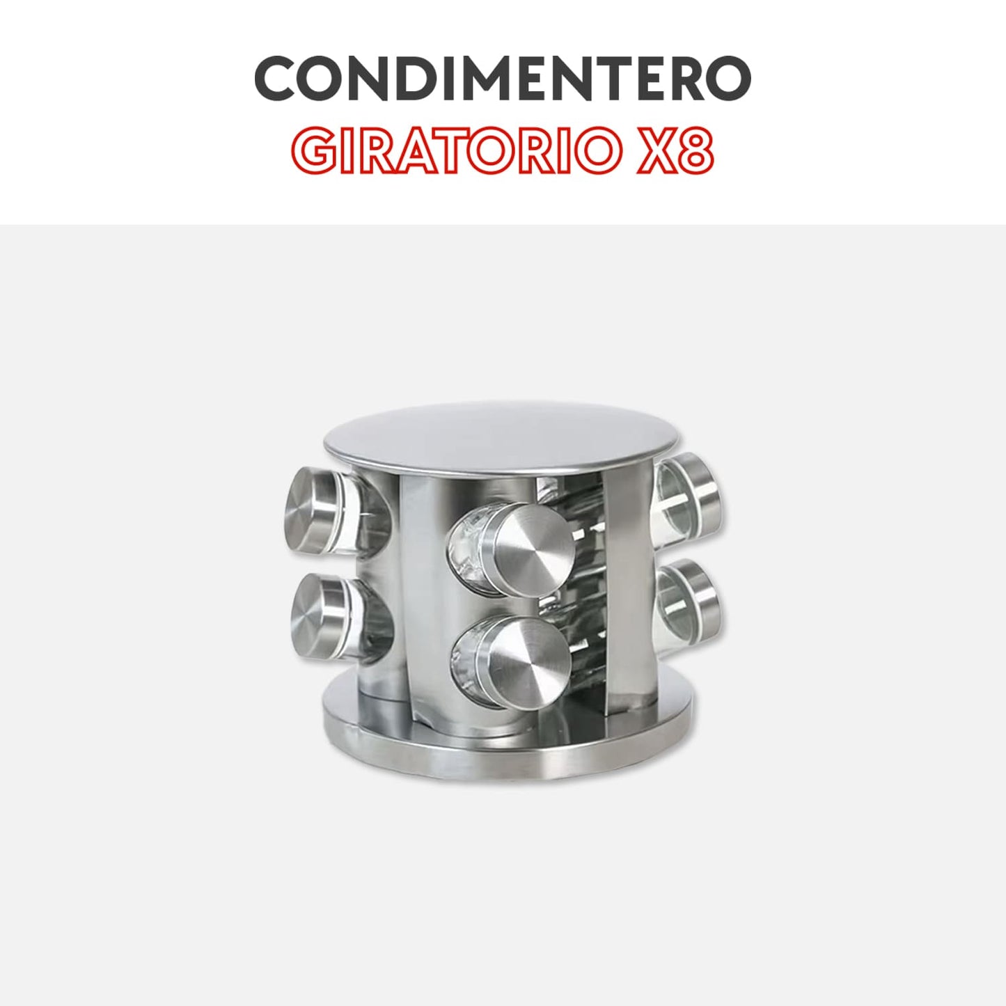 Condimentero giratorio x8