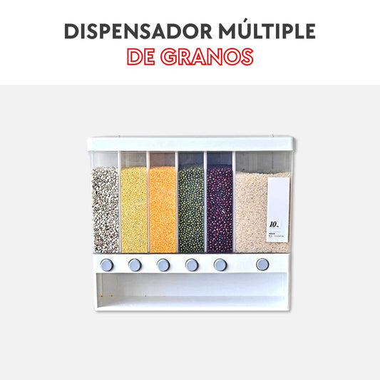 Dispensador múltiple de granos