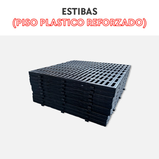 Piso plástico reforzado (Estibas)