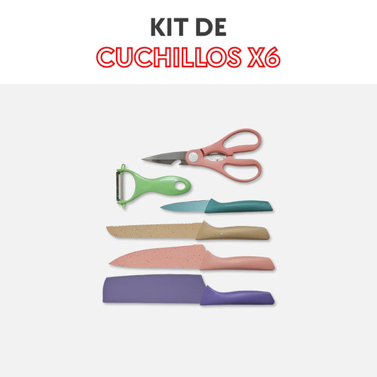 | Kit de cuchillos x6