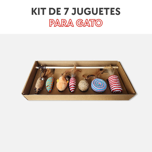 Kit de 7 juguetes para gato