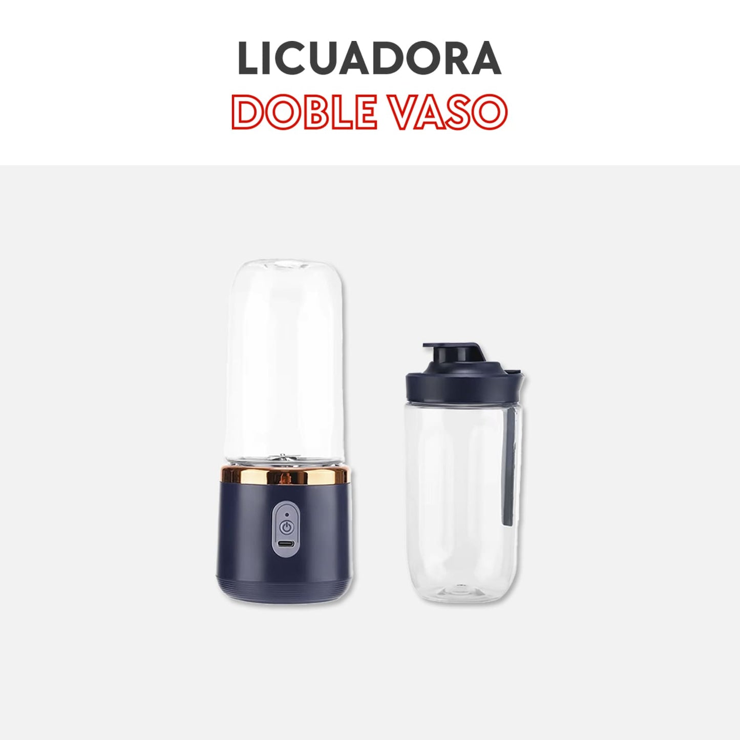 Licuadora doble vaso