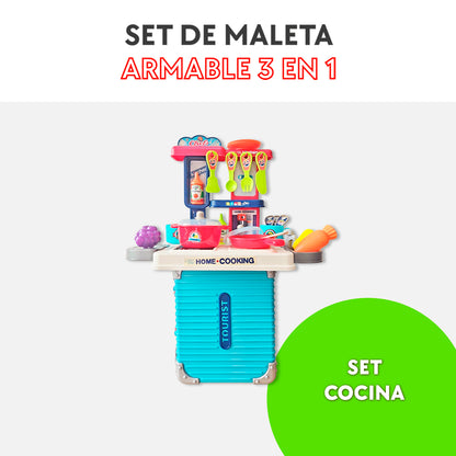 Set de maleta armable 3 en 1