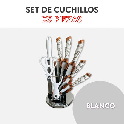 Set de cuchillos 9 piezas