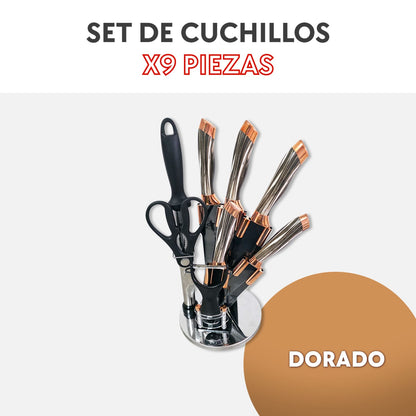 Set de cuchillos 9 piezas