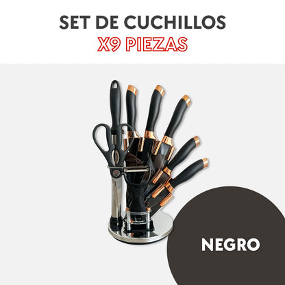 Set de cuchillos 9 piezas