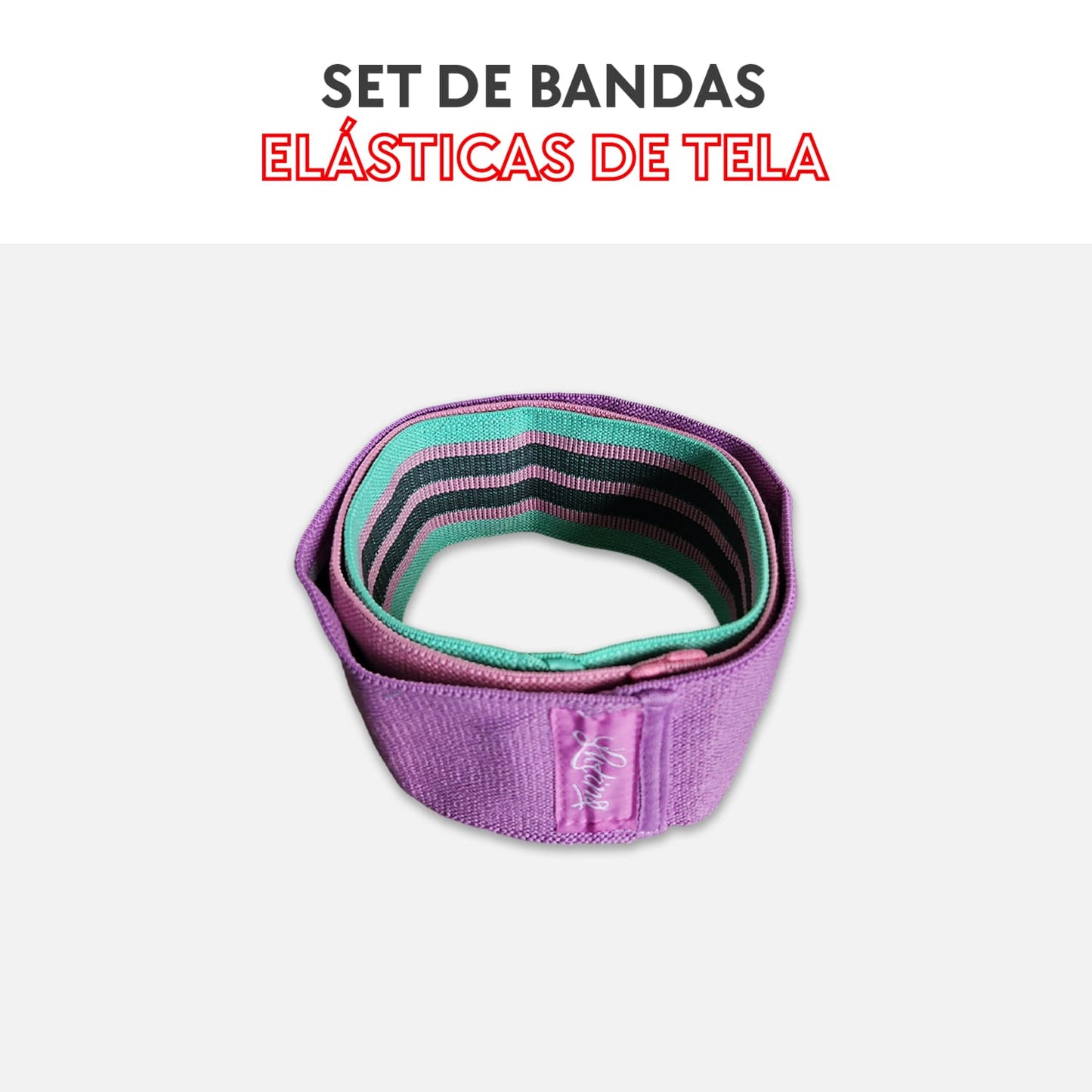 Set de bandas elásticas de tela