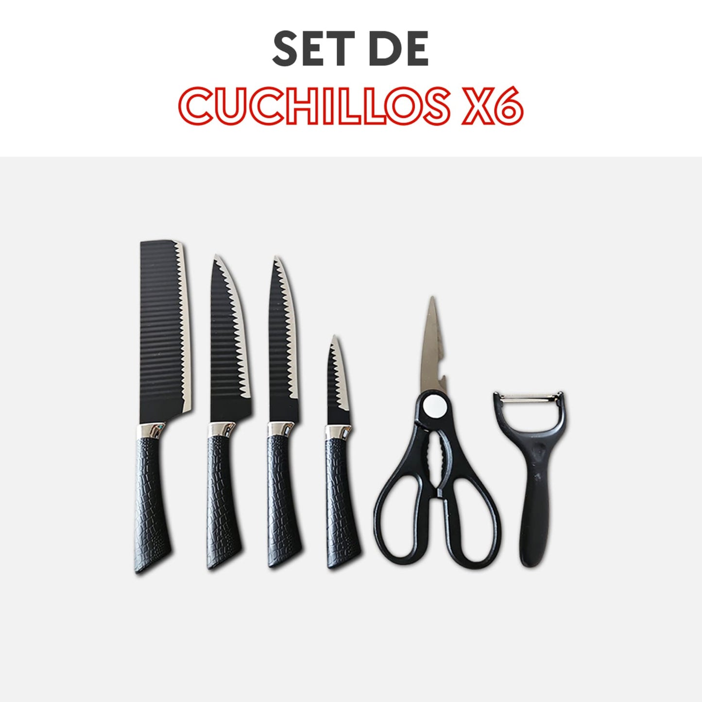 Kit de cuchillos 6 piezas