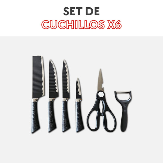 Kit de cuchillos 6 piezas
