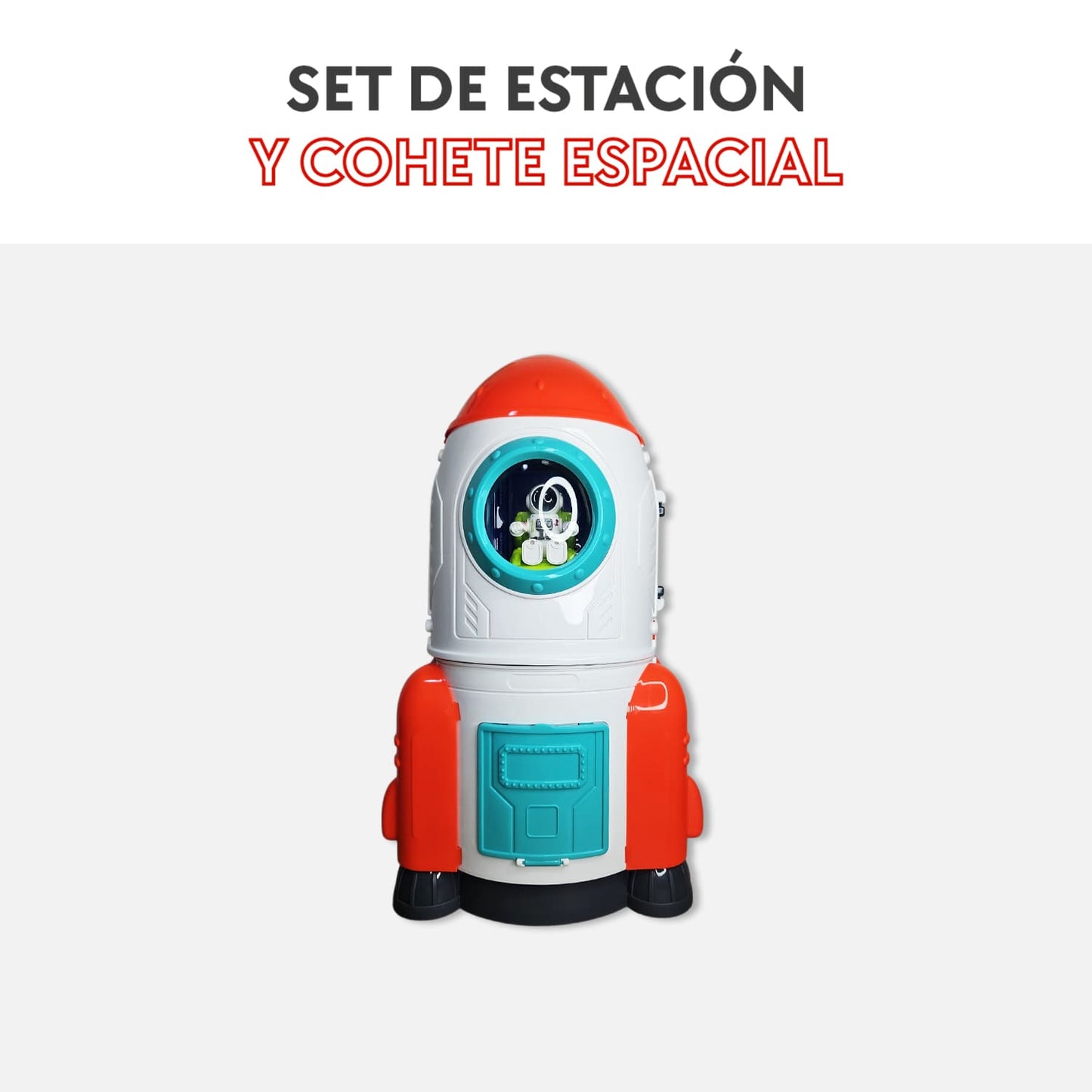 Set de Estación y Cohete Espacial