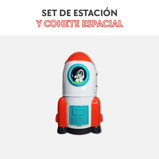 Set de Estación y Cohete Espacial
