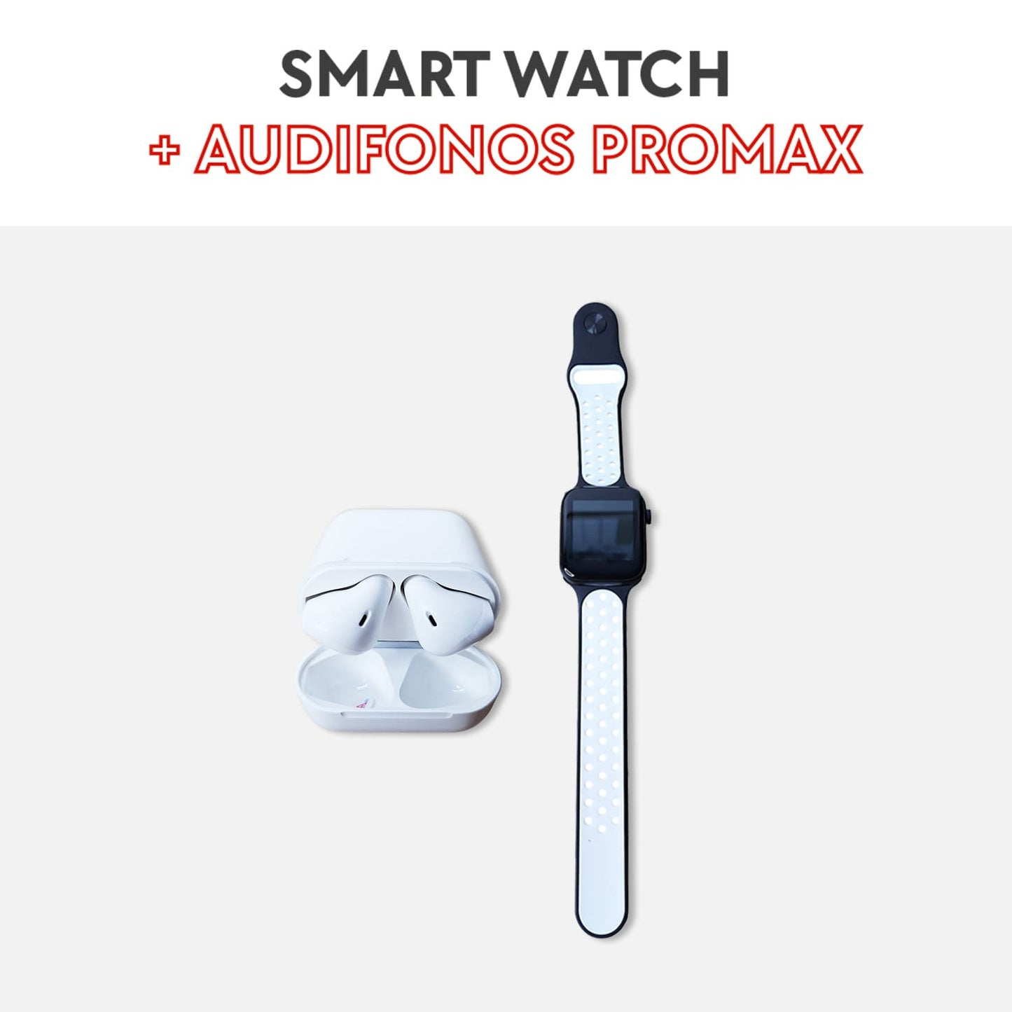 Smart watch + audífonos promax