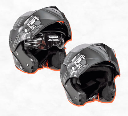 Casco abatible