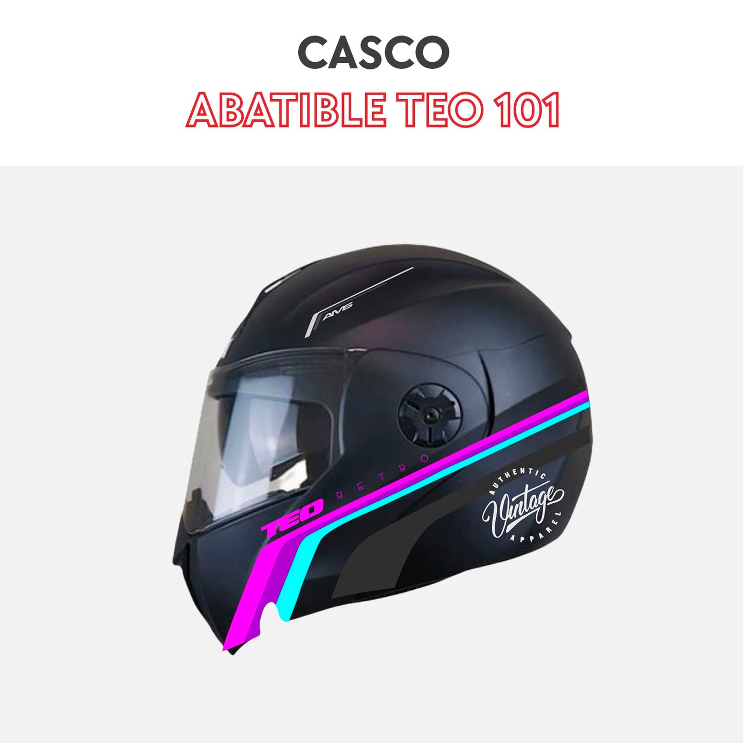 Casco abatible