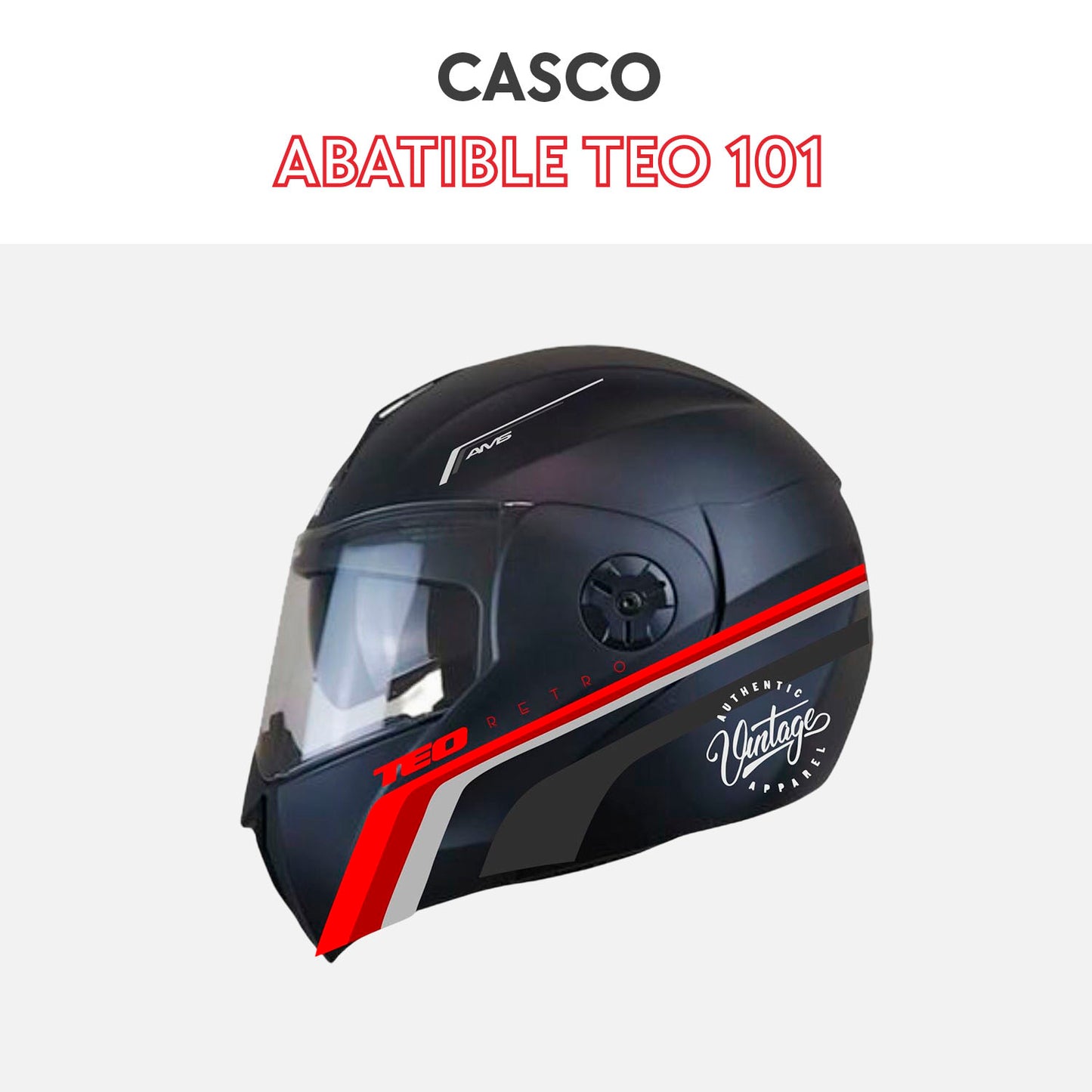 Casco abatible